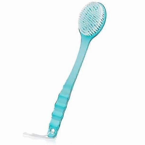 Brosse De Bain À Poils Ultra Doux, Brosse De Douche À Long Manche, Brosse Pour Le Corps Et La Peau Sèche (Bleue), 5584 