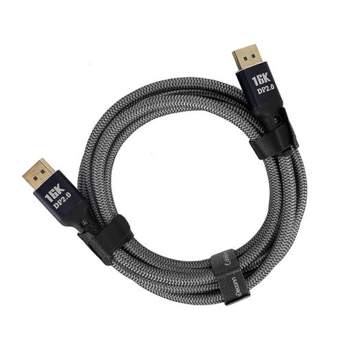 Câble Displayport 2.0 DVI HD Adaptateur Line 16K à 60Hz pour ordinateur TV Projecteur Moniteur2m / 2.2yd