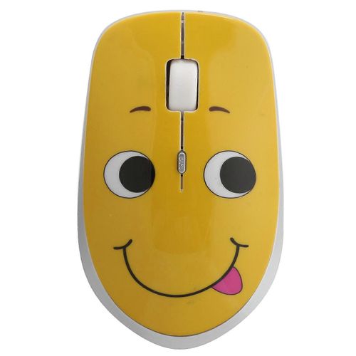 Souris Sans Fil Dessin Animé Motif Optique 3Speed DPI Appareil Informatique Réglable avec RécepteurCoquin
