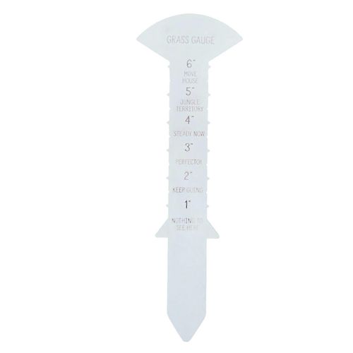 Jauge d'herbe 30cm Texte drôle clair Règle de mesure de hauteur d'herbe de fer robuste pour pelouse de cour de jardin