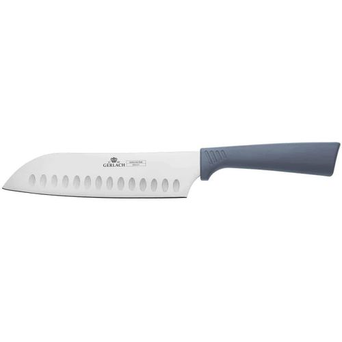 ERSHI-1760 Couteau Japonais De Chef Santoku Acier Inoxydable 7"" 17,5 cm 54-56 HRC Cuisine Restaurant Super Tranchant Smart Grey[750]