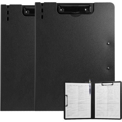 Ershi-Retonba Porte-Bloc A4, Paquet De 2 Planches À Pinces Pliables En Plastique, Presse-Papiers Avec Couvercle, Dossier Presse-Pa[2062]