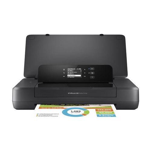 HP Officejet 200 Mobile Printer - Imprimante - couleur - jet d'encre - A4/Legal - 1200 x 1200 ppp - jusqu'à 20 ppm (mono) / jusqu'à 19 ppm (couleur) - capacité : 50 feuilles - USB 2.0, Wi-Fi