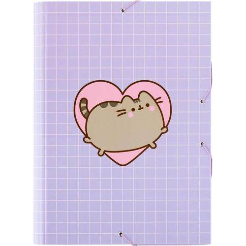 Ershi-- Chemise Cartonnée A4 Pusheen | Chemise À Rabats Rigide | Pochette Cartonnée 24 X 34 Cm | Fournitures Scolaires, Fourniture[2365]