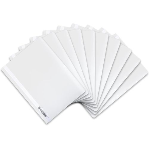 Ershi-Lot De 10 Chemises A4 En Plastique Blanc[1825]