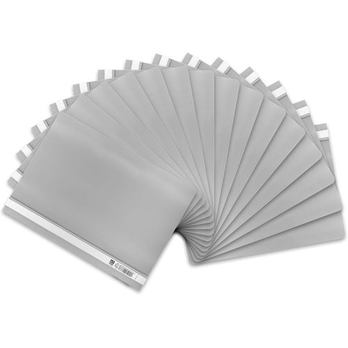 Ershi-Lot De 15 Chemises A4 En Plastique Gris[3505]