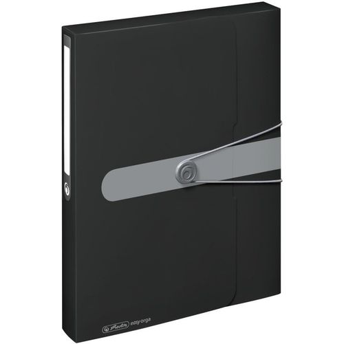 Ershi-Herlitz Porte-Documents En Polypropylène, A4 Dos 4 Cm, Noir[2476]