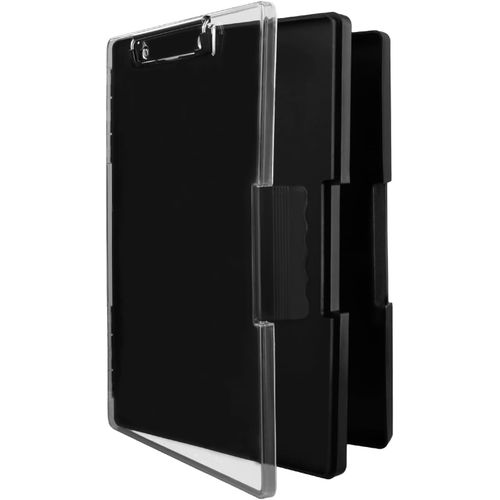 Ershi-® Porte Bloc A4, Porte Document En Plastique, Porte Bloc A4 Avec Pince Et Double Compartiment, Pour École, Bureau[3542]