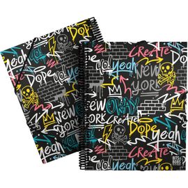 Ershi-| Classeur De 30 Pochettes Transparentes | A4 | Spirale Pvc | Couverture Souple | Collection Design Bits&bobs Pop Up Design [3880]