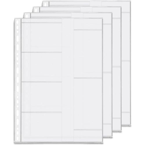 ERSHI-Accessoire pour classeur à anneaux en D Pochettes perforées Séparateur Règle Onglet Index (Porte-cartes professionnelles, B5[3615]