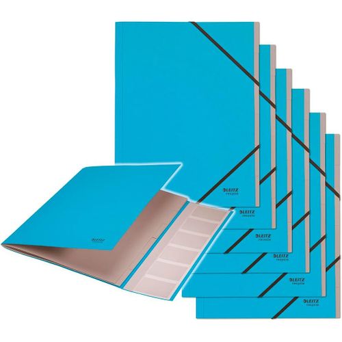 Ershi-Recycle - Trieur A4 À 6 Onglets & Index, 100% Recyclé & Recyclable, Eco-Responsable & Neutre En Co2, Gamme Recycle, Bleu, 39[2282]