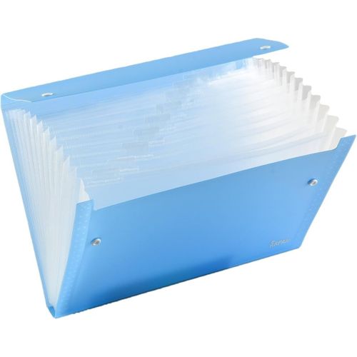 Ershi-Arpan Porte-Documents A4 Avec 13 Poches À Soufflet Bleu[3100]