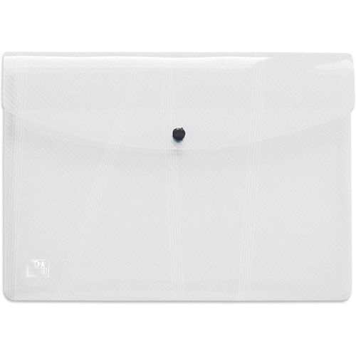 Ershi-Oxford Lot De 5 Chemises Hawaï À Bouton Pression A4 Grande Capacité Couverture Polypro Incolore[233]