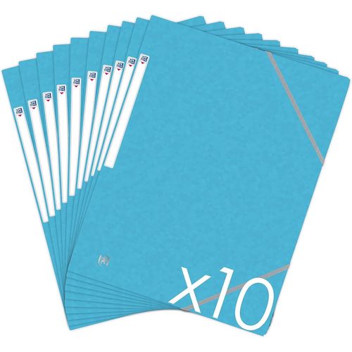 Ershi-Chemise 3 Rabats, Bleu Clair, Lot De 10[240]
