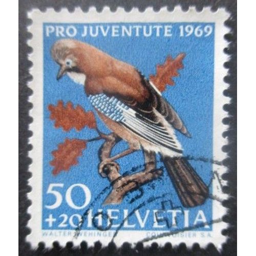 Suisse N°849 Geai Oblitéré
