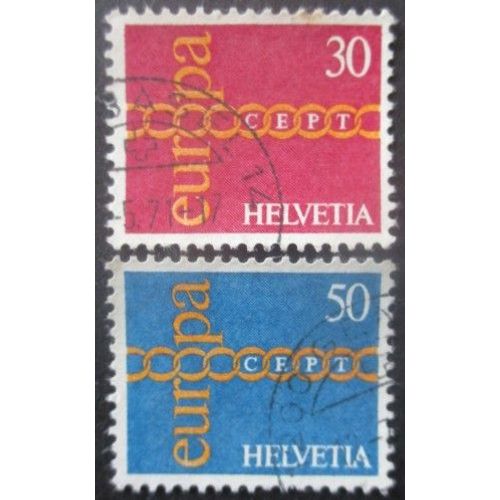Suisse N°882 Et 883 Europa Oblitérés