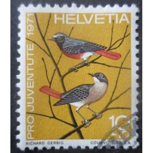 Suisse N°891 Oiseaux Oblitéré