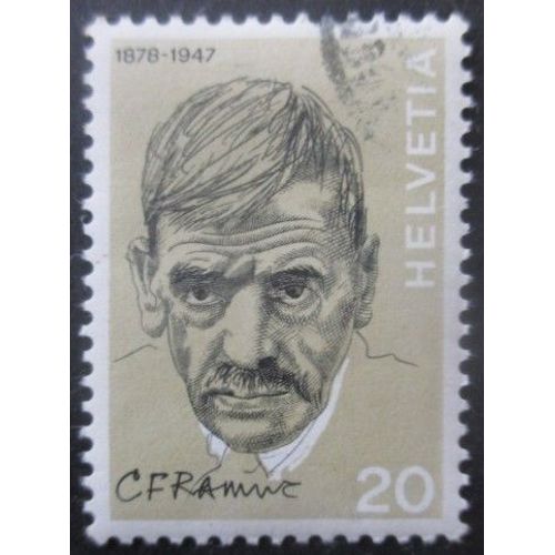 Suisse N°910 Charles Ferdinand Ramuz Oblitéré