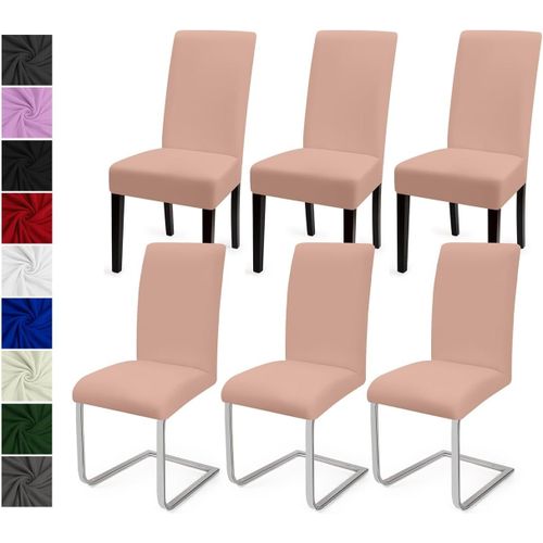 Ershi-Housse De Chaise Salle À Manger 6pcs Housse De Chaise Universel Couverture De Chaise Extensible Housse Chaise Moderne Protec[74]
