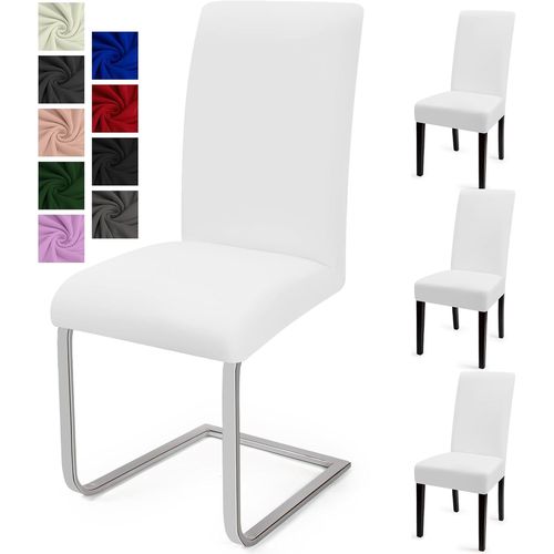Ershi-Housse De Chaise Salle À Manger 4pcs Housse De Chaise Universel Couverture De Chaise Extensible Housse Chaise Moderne Protec[72]