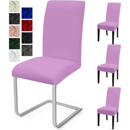 Ershi-Housse De Chaise Salle À Manger 4pcs Housse De Chaise Universel Couverture De Chaise Extensible Housse Chaise Moderne Protec[82]