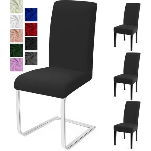 Ershi-Housse De Chaise Salle À Manger 4pcs Housse De Chaise Universel Couverture De Chaise Extensible Housse Chaise Moderne Protec[80]