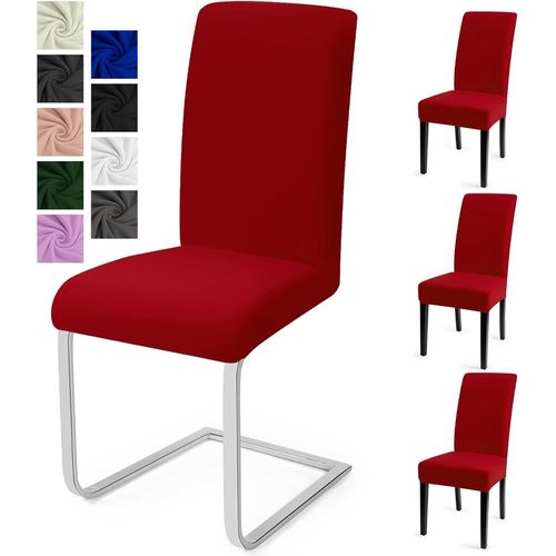 Ershi-Housse De Chaise Salle À Manger 4pcs Housse De Chaise Universel Couverture De Chaise Extensible Housse Chaise Moderne Protec[84]