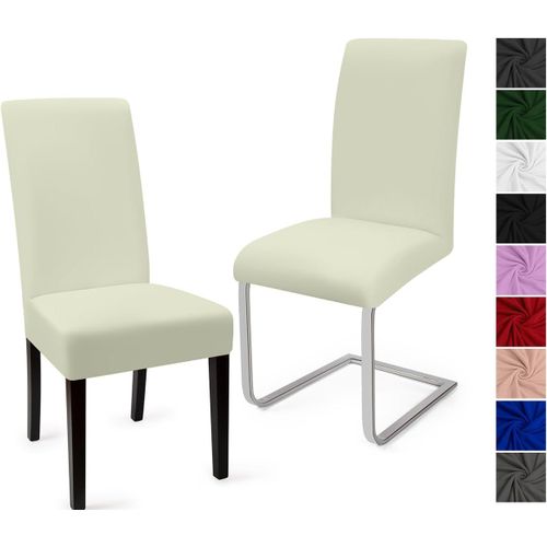 Ershi-Housse De Chaise Salle À Manger 2pcs Housse De Chaise Universel Couverture De Chaise Extensible Housse Chaise Moderne Protec[76]