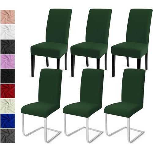 Ershi-Housse De Chaise Salle À Manger 6pcs Housse De Chaise Universel Couverture De Chaise Extensible Housse Chaise Moderne Protec[91]