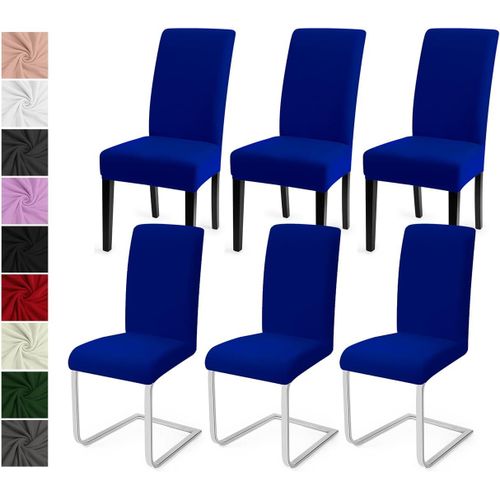 Ershi-Housse De Chaise Salle À Manger 6pcs Housse De Chaise Universel Couverture De Chaise Extensible Housse Chaise Moderne Protec[96]
