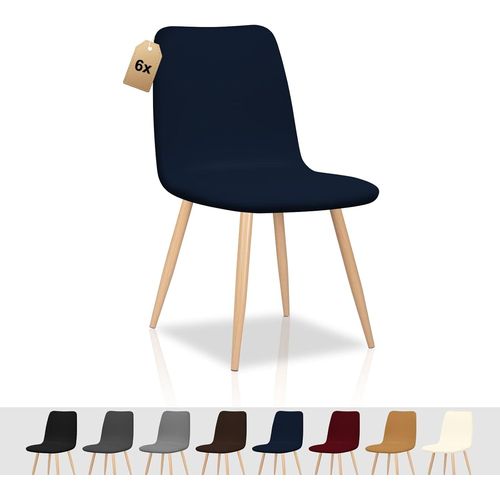 Ershi-Housse De Chaise Scandinaves Lot De 6 Housse De Chaise Extensible Salle À Manger Universel Amovible Lavable Durable Couvertu[124]