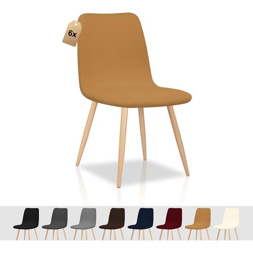 Ershi-Housse De Chaise Scandinaves Lot De 6 Housse De Chaise Extensible Salle À Manger Universel Amovible Lavable Durable Couvertu[129]