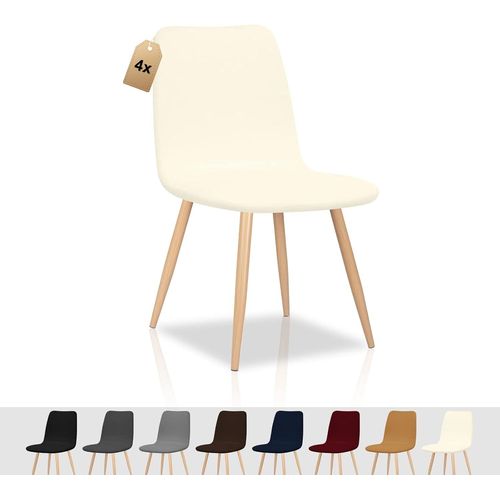 Ershi-Housse De Chaise Scandinaves Lot De 4 Housse De Chaise Extensible Salle À Manger Universel Amovible Lavable Durable Couvertu[133]