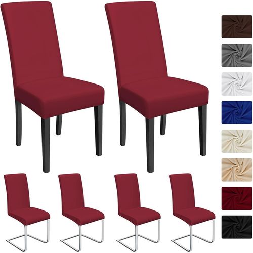 Ershi-Housse De Chaise Décor 6 Pièces Housse De Chaise Stretch-Housse Couverture De Chaise De Matériau Spandex Élastique Pour Un A[775]
