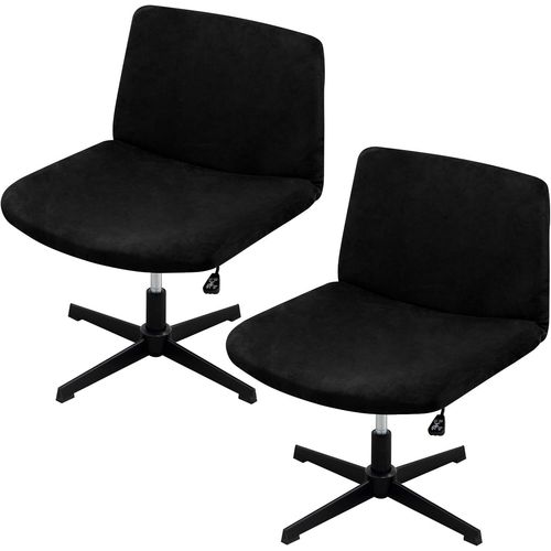 Ershi-Housse De Chaise De Salle À Manger En Velours Lot De 2 Housses De Chaise Extensibles Housse Chaise De Bar Avec Dossier Pour [2333]
