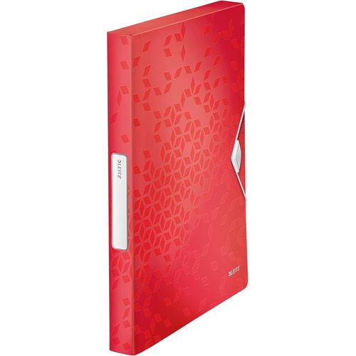 Ershi-Wow - Boîte De Rangement & Classement, Capacité 250 Feuilles, En Plastique Pp Léger & Solide, Coloris Rouge (46290026)[946]