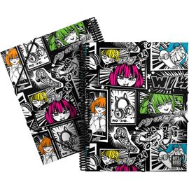Ershi-| Classeur Pochettes En Plastique A4 | Couverture Souple | Spirale Pvc | 30 Doublures En Polypropylène | Collection Design B[1287]
