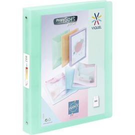 Ershi-- Classeur Souple A4 Maxi Personnalisable - 4 Anneaux - Dos 4cm - Pour Documents A4 - Vert Translucide[632]