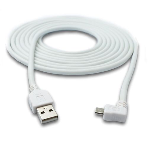 KALANKA-SYSTEM-S Câble USB de synchronisation micro USB 3 m - Câble de charge - Connecteur coudé à 90°