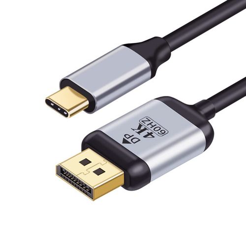 KALANKA-Chenyang Adaptateur USB C vers Displayport 4K pour moniteur d'ordinateur portable DP Displayport vers câble USB C, USB 3.1 Type-C source vers Displayport, 1,8 m