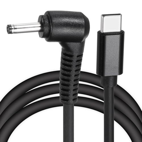 KALANKA-Câble de charge rapide USB C vers DC PD, 3,5 mm x 1,35 mm, 65 W/12 V DC, entrée de type C, adaptateur jack 3 A pour routeur, appareil photo, boîte TV, lampe de bureau (noir)