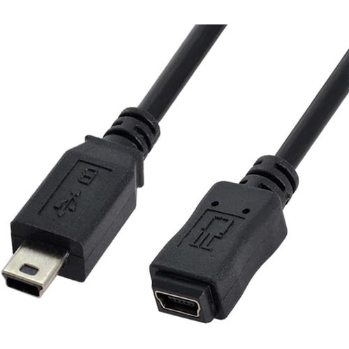 KALANKA-Câble adaptateur mini USB 2.0 haute vitesse 5 broches mâle vers femelle 50 cm