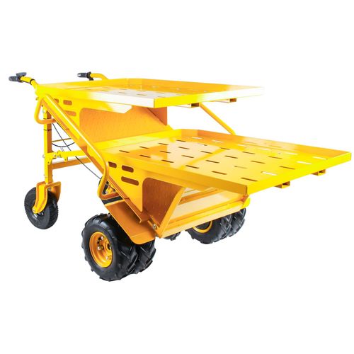 Diable électrique 400 kg 4 roues motrices largeur 940 mm avec 2 plateaux MW Tools ES400B2