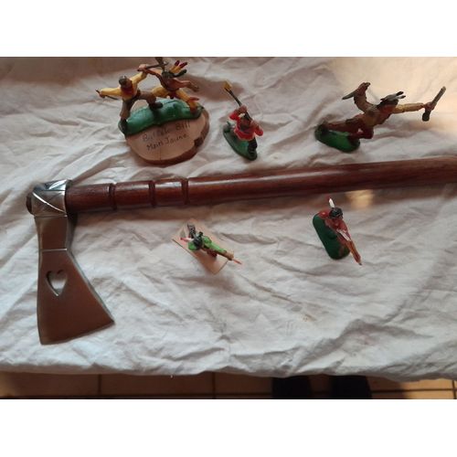 Starlux Indien Tomawak Hachette Hache Pour Décor Figurines Starlux Autres