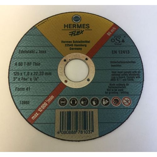 Disque à tronçonner Flex A60T Droit - Diam. 125 x 1,0 mm - 1 pièce - HERMES - 6148752