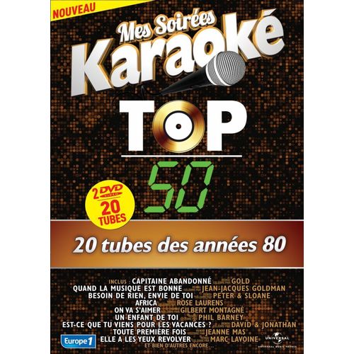 Top 50 - 2 Dvd - Mes Soirées Karaoké - Capitaine Abandonné, Quand La Musique Est Bonne, Africa, Un Enfant De Toi, Toute Première Fois, Est Ce Que Tu Viens Pour Les Vacances ?, On Va S' Aimer ...