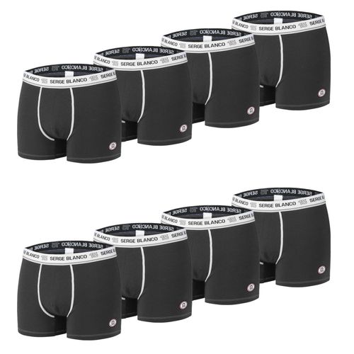 Lot De 8 Boxers Homme En Coton Noir