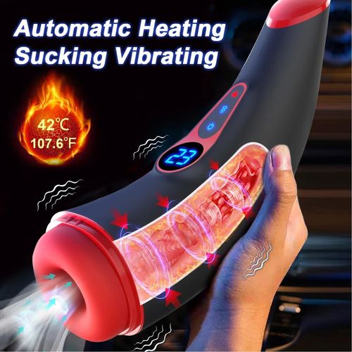 Masturbateur Masculin Connecté Via Application, Succion, Chauffage, Pompe À Pénis Vibrante, Jouet Sexuel Adulte, Outils De Masturbation Pour Hommes-Fjb72-Bk