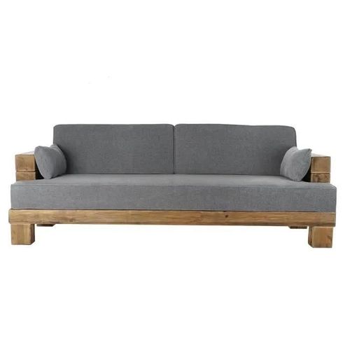 Canapé - Madera - Gris - 3 Places - Bois Recyclé - Réversible - Fixe