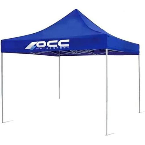 Tonnelle - Occ Motor Sport - Racing - Acier Inoxydable - 3x3m - Imperméable - Bleu